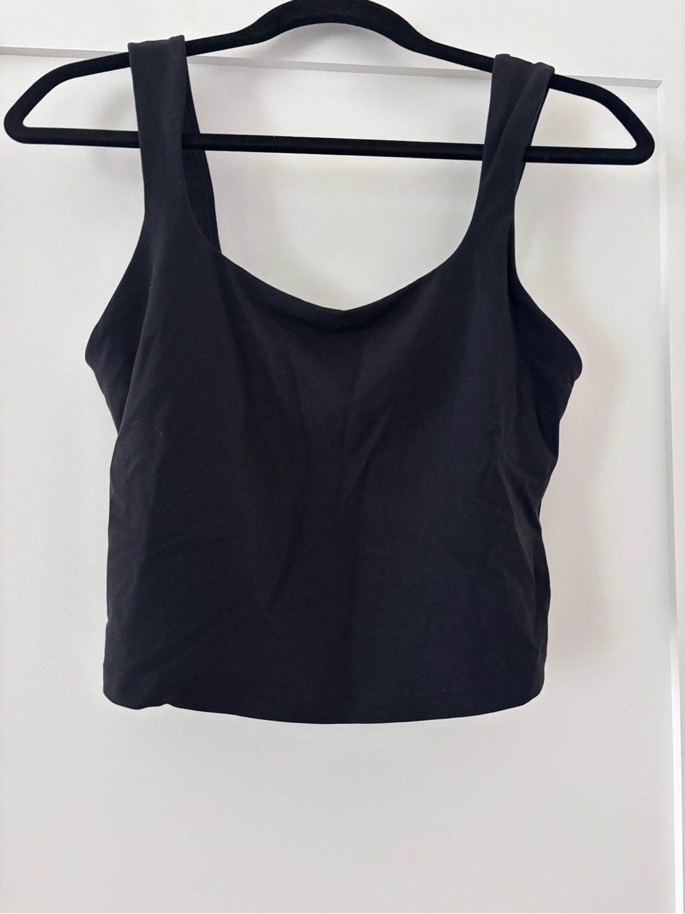 Athleta Black Cropped Sports Bra
